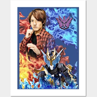 Kamen Rider Cross-Z Side-by-Side   (style #2) Posters and Art